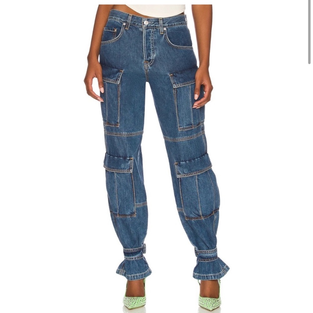 GRLFRND Lex Cargo in Rio Grande denim - Picture 3 of 11